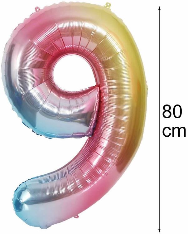 Ainiv Regenbogen Ballonset Für Geburtstag - Alufolien Ballons Mit Happy Birthday Banner