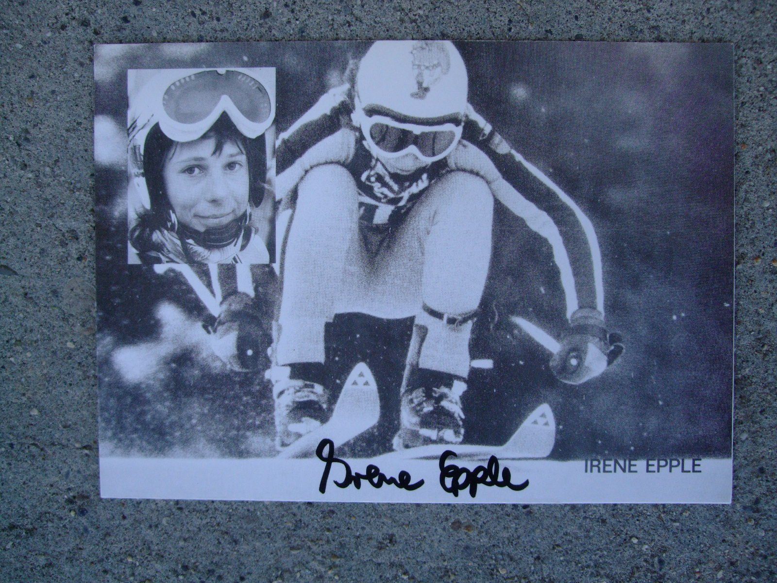 Autografi: IRENE EPPLE (DE) SKISTAR AUTOGRAMMKARTE – Usato da Schachen b. Reute venduto da Dzestar