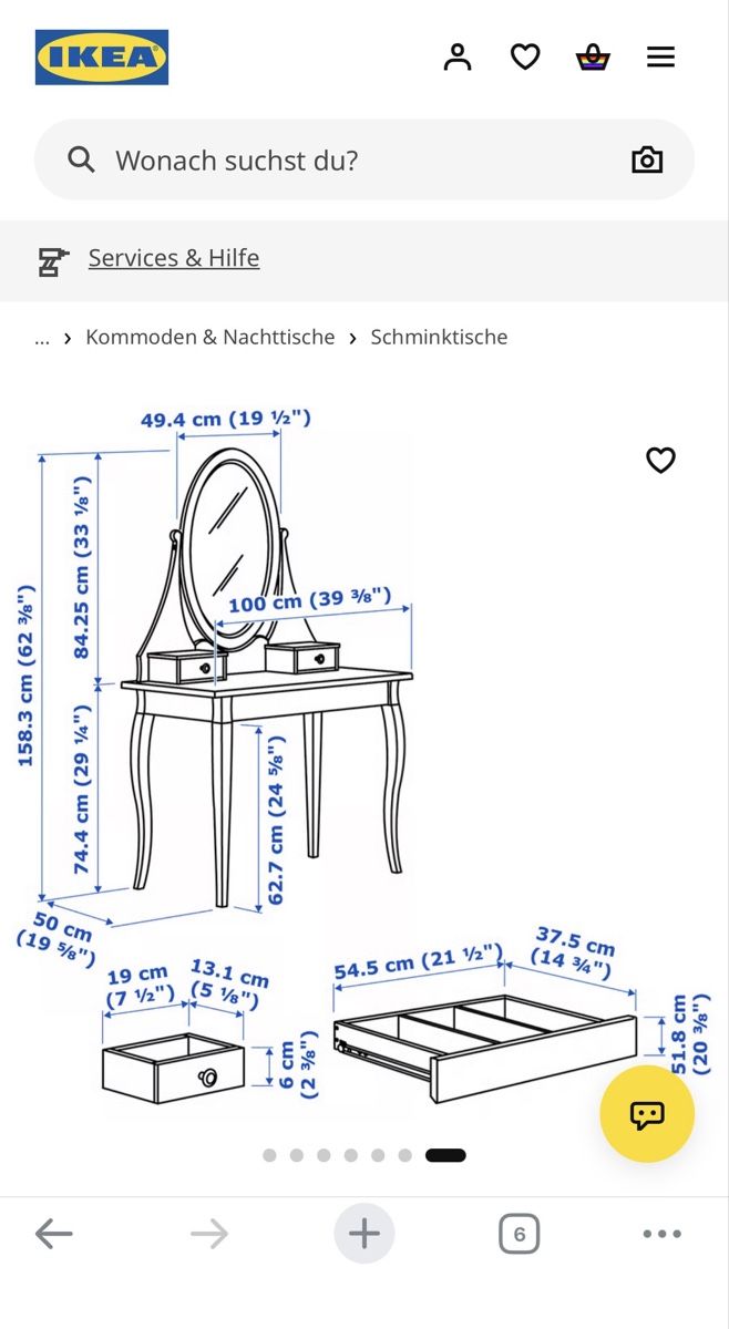 Ikea Schminktische: Schminktisch weiss mit Spiege – Gebraucht aus Mägenwil von maegenwil_wp 2
