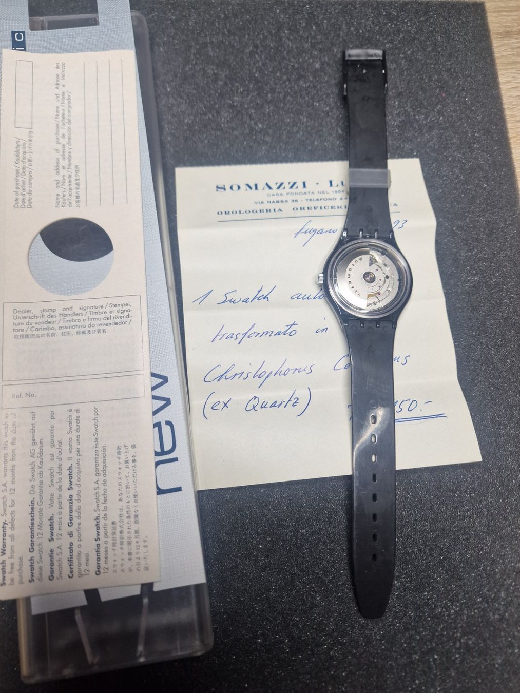 Swatch Uhren: 🌍Swatch Conversion Automatic "The Globe" 1991 – Rarität 🌍✨ – Neu und originalverpackt aus Bülach von TimeDealsNow 1