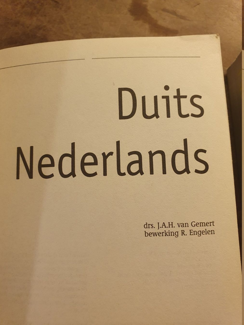 Bücher: Nederlands Duits - Duits Nederlands - J.A.H. van Gemert – Gebraucht aus Zürich von loosebone 1