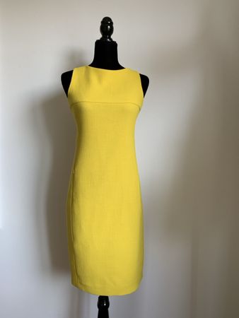 AKRIS: Herrlich strahlend gelbes Kleid, 34
