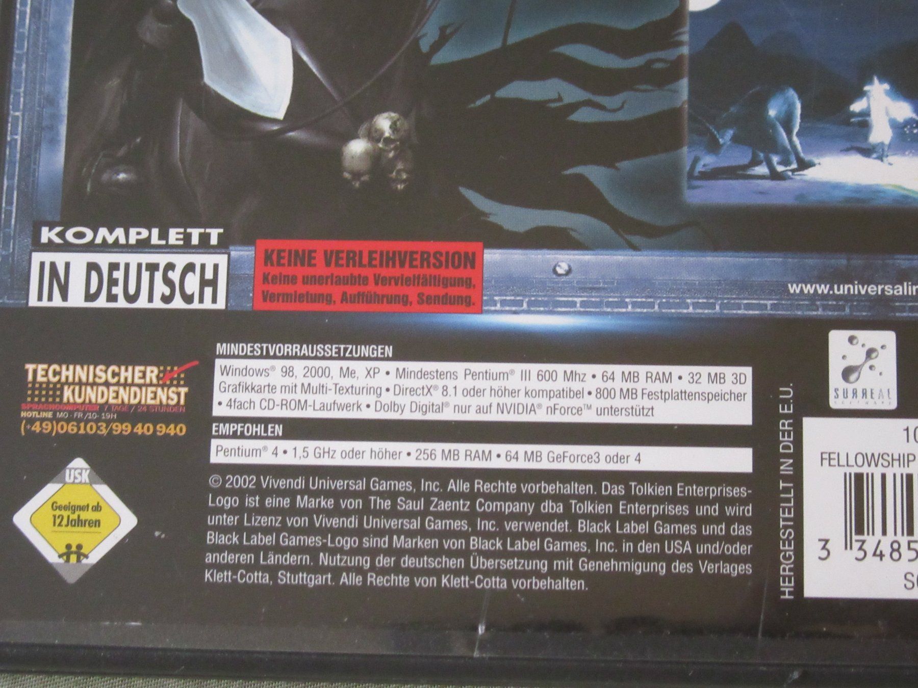 Microsoft Giochi: Herr der Ringe: Die Gefährten, PC Game CD-Rom – Usato da Bern venduto da Mariana7 2