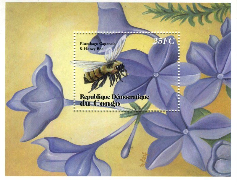 Tous les timbres: Block "Bienen". Kongo. – Neuf avec emballage d'origine à Basel par Butsch5