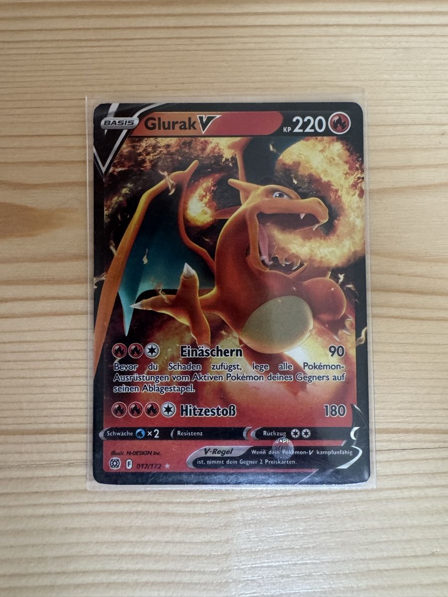 Pokémon Carte collezionabili: Glurak V Pokémon Karte – Usato da Zürich venduto da anemonetty