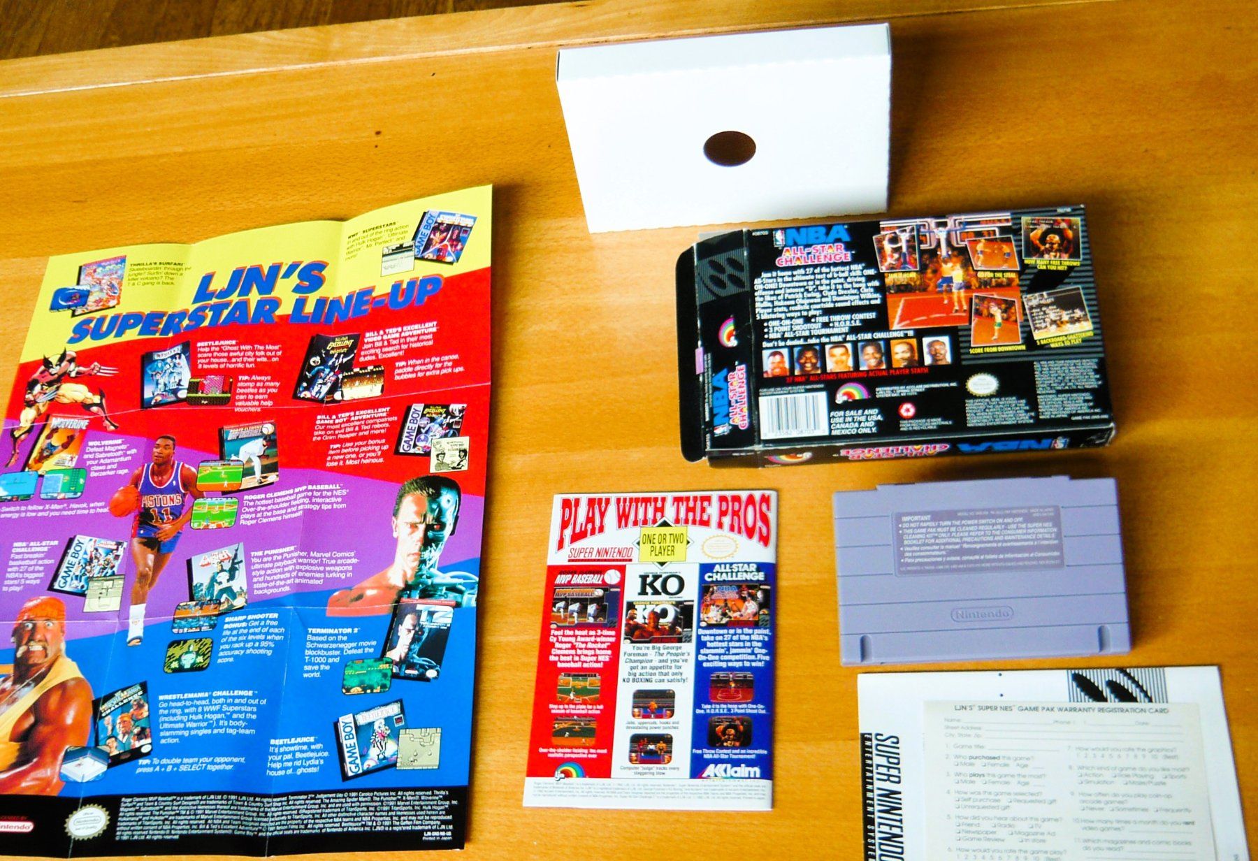 Nintendo Spiele: SNES: NBA All Star Challenge, CIB + Poster – Gebraucht aus Onex von Jaguar1986 2