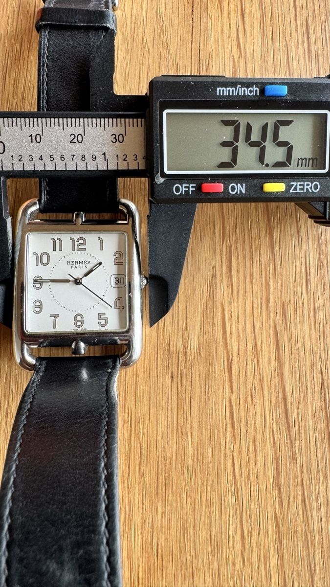 Hermès Orologi: Hermès Cape Cod Stahl, Lederarmband, Top! – Usato da Untersiggenthal venduto da TimeandShine 5
