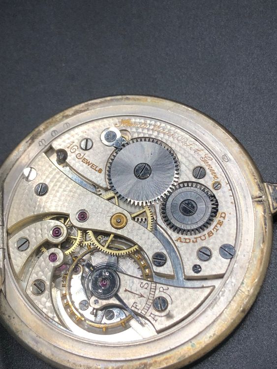 Montre De Poche Suisse Havila & Co - Argent 900 - Art Déco Circa 1910 - 16 Rubis - Bon état