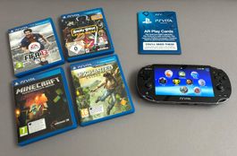 Sony PlayStation Vita Oled + 4 Games und weiterem Zubehör