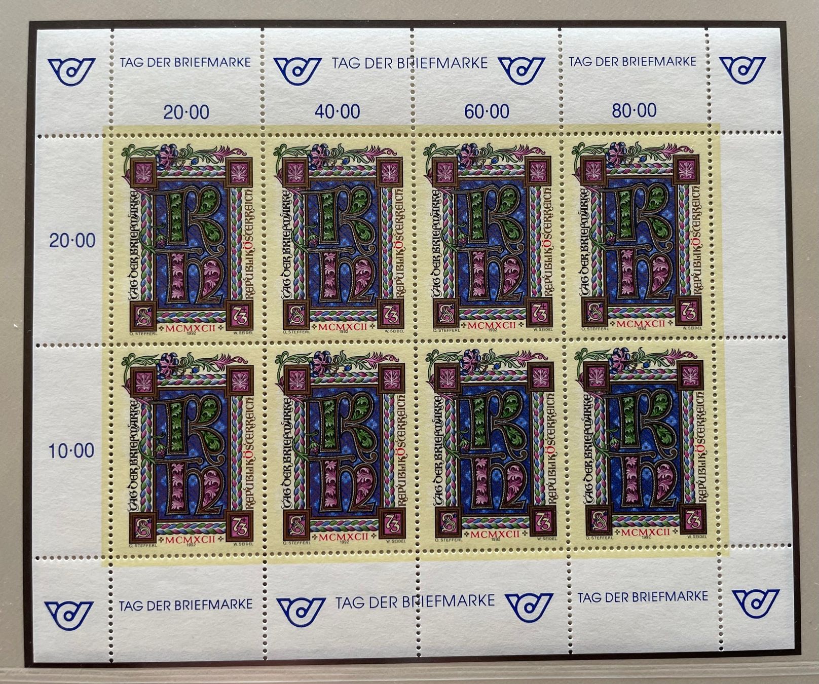 Alle Briefmarken: Österreich Kleinbogen 1992 ** – Neu (gemäss Beschreibung) aus Davos Platz von StephGla