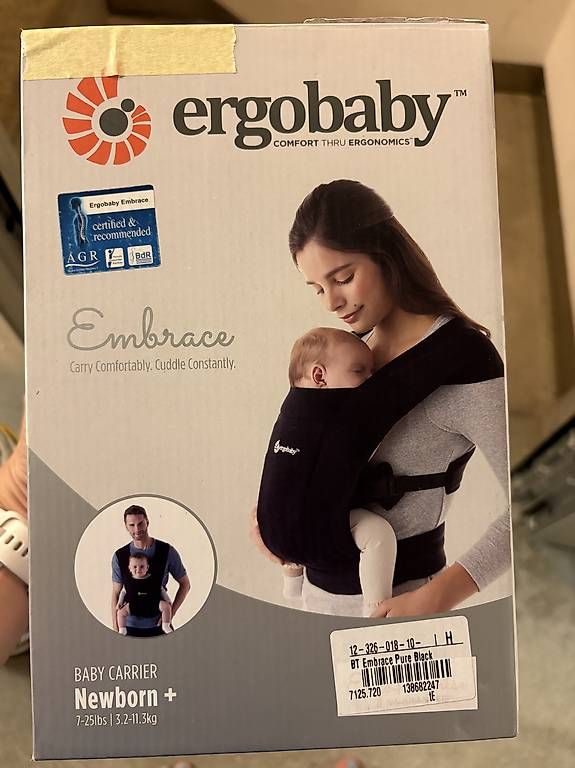 Porte-bébés ventraux & dorsaux: Ergobaby Embrace Trage, Black – D'occasion à Luzern par StefAl
