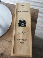 Superbe boite à vin en bois d'Alsace vide