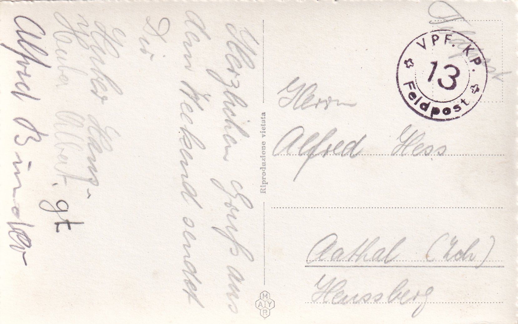 Cartoline postali: Tesserete (Panorama) /aw – Usato da Hombrechtikon venduto da Rudolf07 1