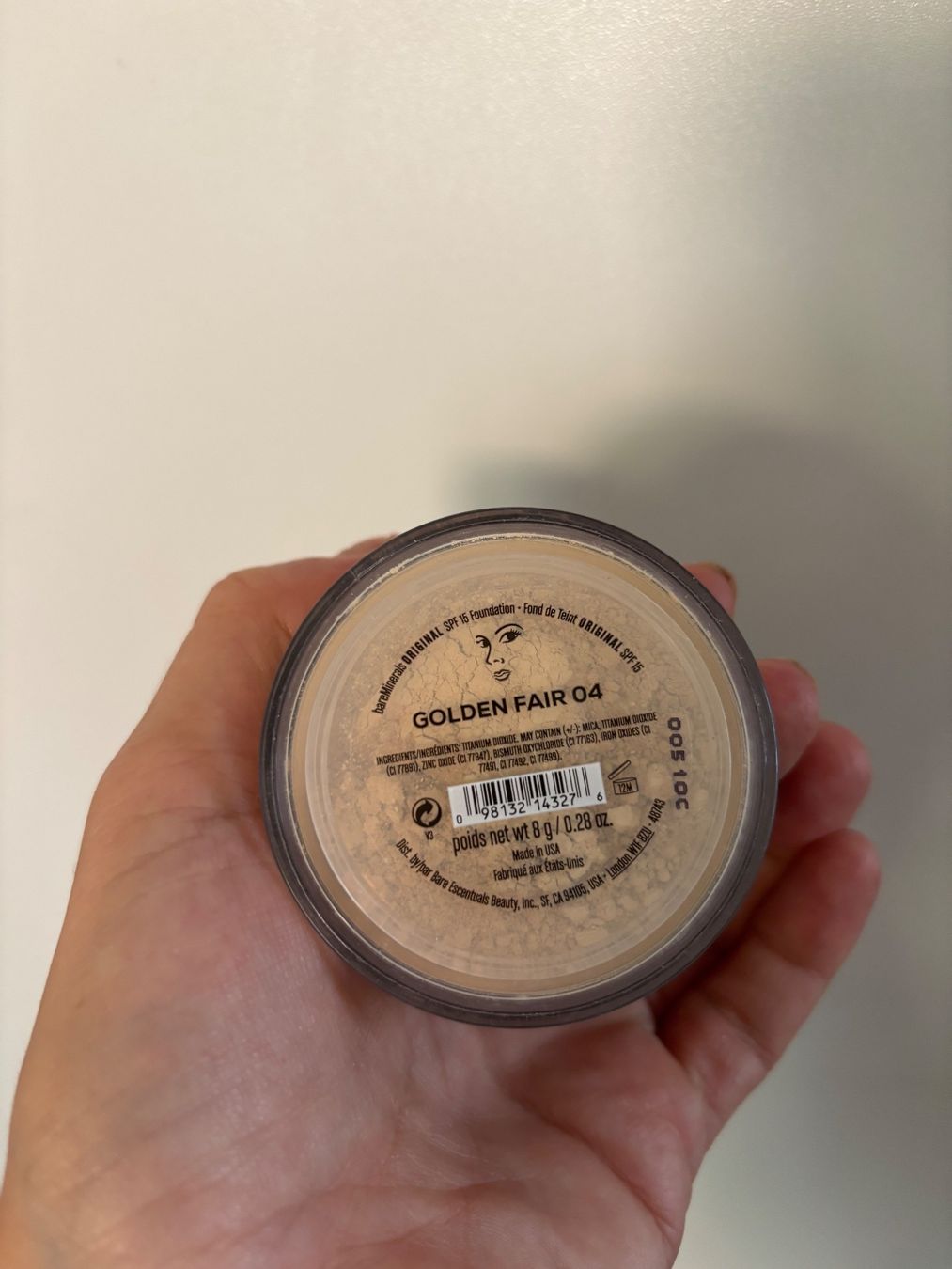 Make-up: bareMinerals Original SPF15 Foundation-Golden Fair 04 – Usato da Zürich venduto da deruja 1