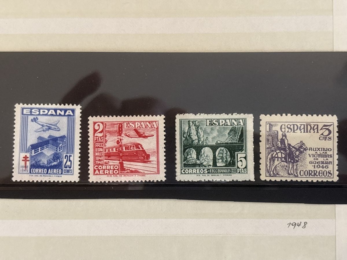 Tutti i francobolli: Timbres Espagne 1948 Collection 4 pièces – Nuovo (secondo la descrizione) da Carouge GE venduto da irma016