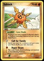 Solrock 25/92 Rare Pokémon EX Legend Maker