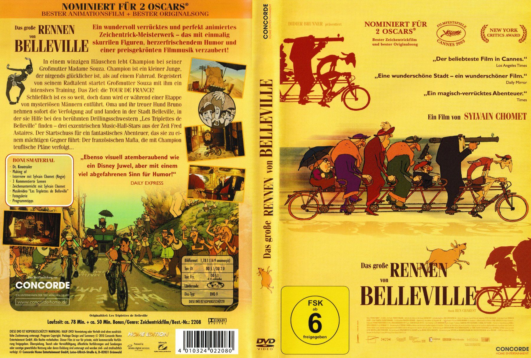 Tutti i DVDs: DVD - Das große Rennen von Belleville – Usato da Langnau am Albis venduto da MediaRescuerKeLoX