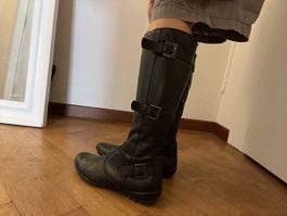 bottes en cuir 