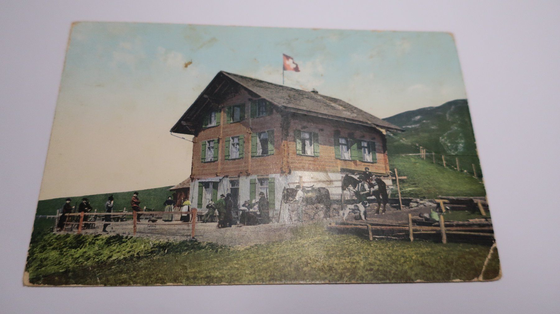 Cartoline postali: Hotel Restaurant Hahnenmoos 1916 – Usato da Cormoret venduto da Pascalll2001 1