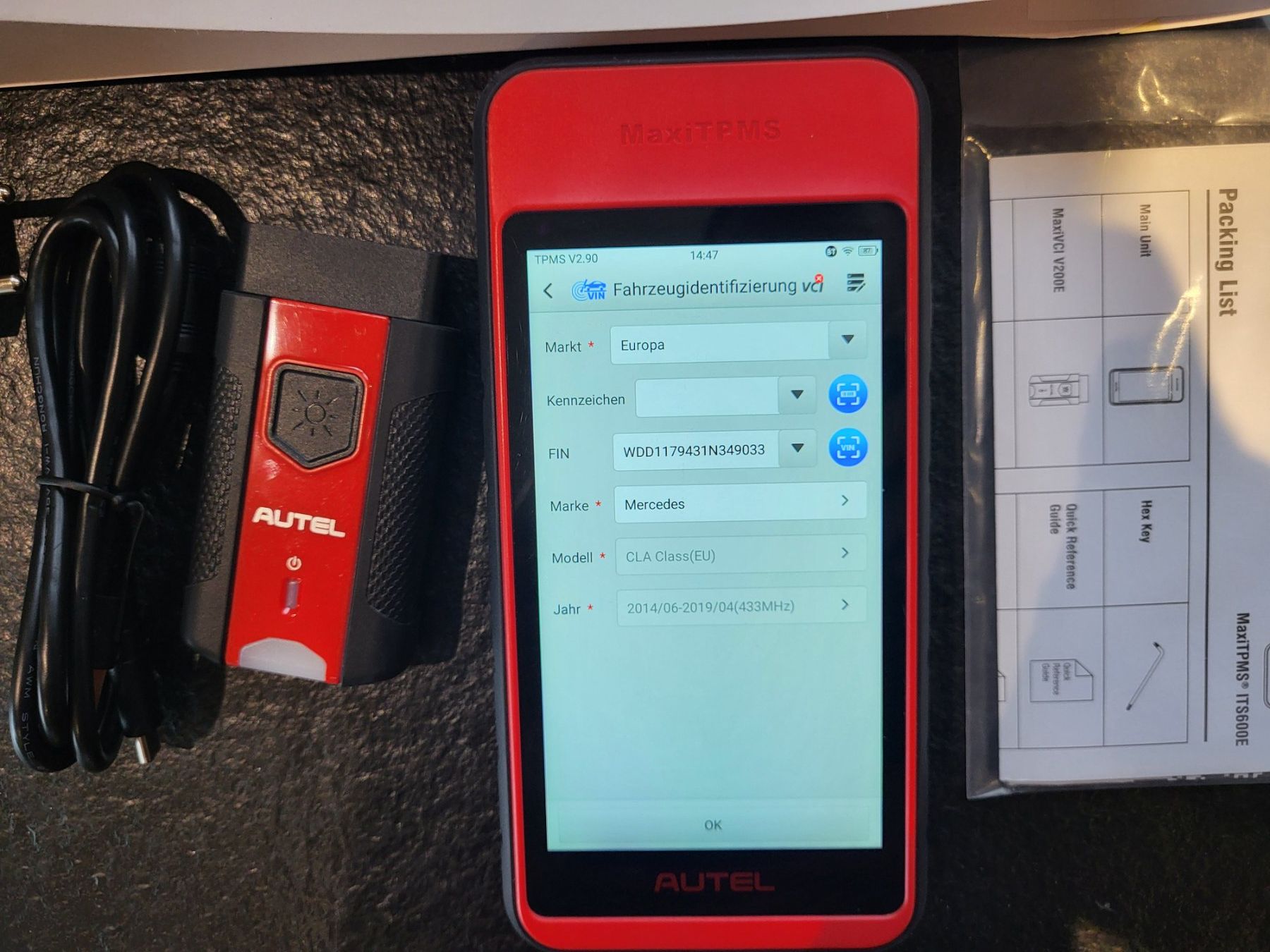Autel Misurare: Autel Maxi TPMS ITS600 Reifendrucksensoren Diagnosegerät – Usato da Wauwil venduto da Reifendrucksensoren 3