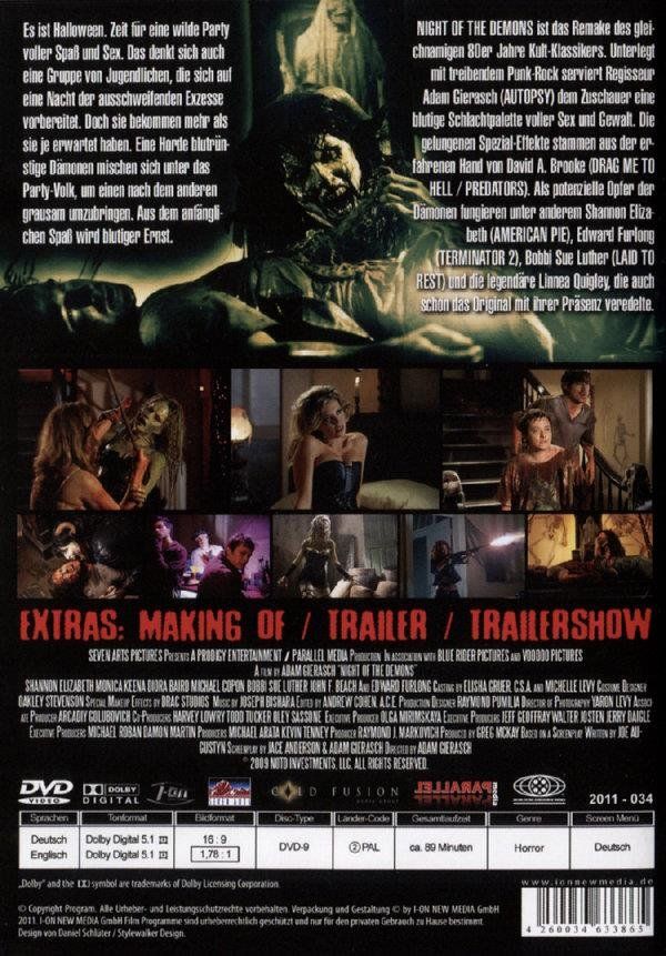 Tutti i DVDs: NIGHT OF THE DEMONS...........uncut Version – Usato da Reinach AG venduto da Masi 1