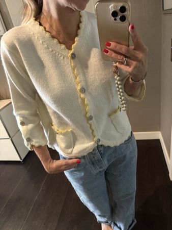 Chanel Designer Strickjacke Wolle 