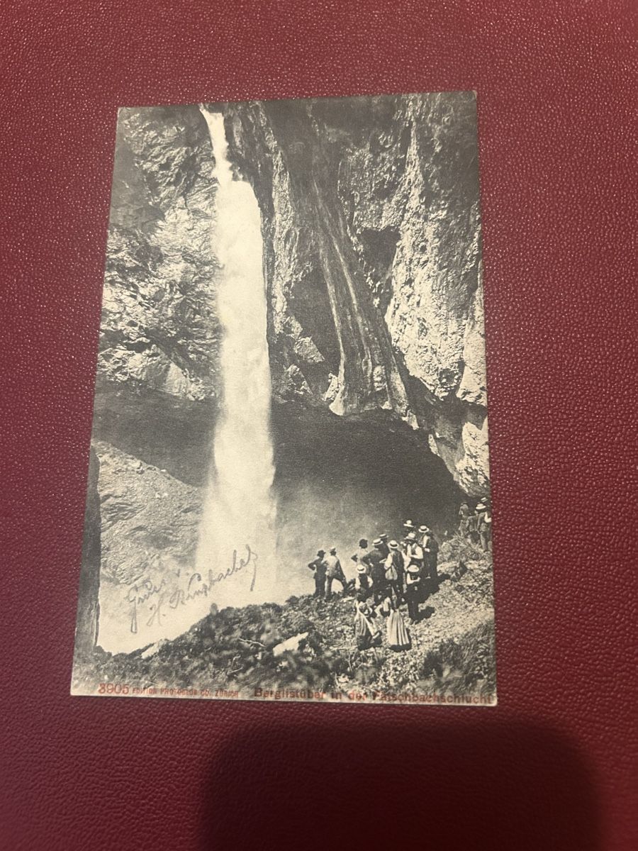 Cartes postales: Berglistüber der Fätschbachschlucht 1908 – D'occasion à Breganzona par Milesbo