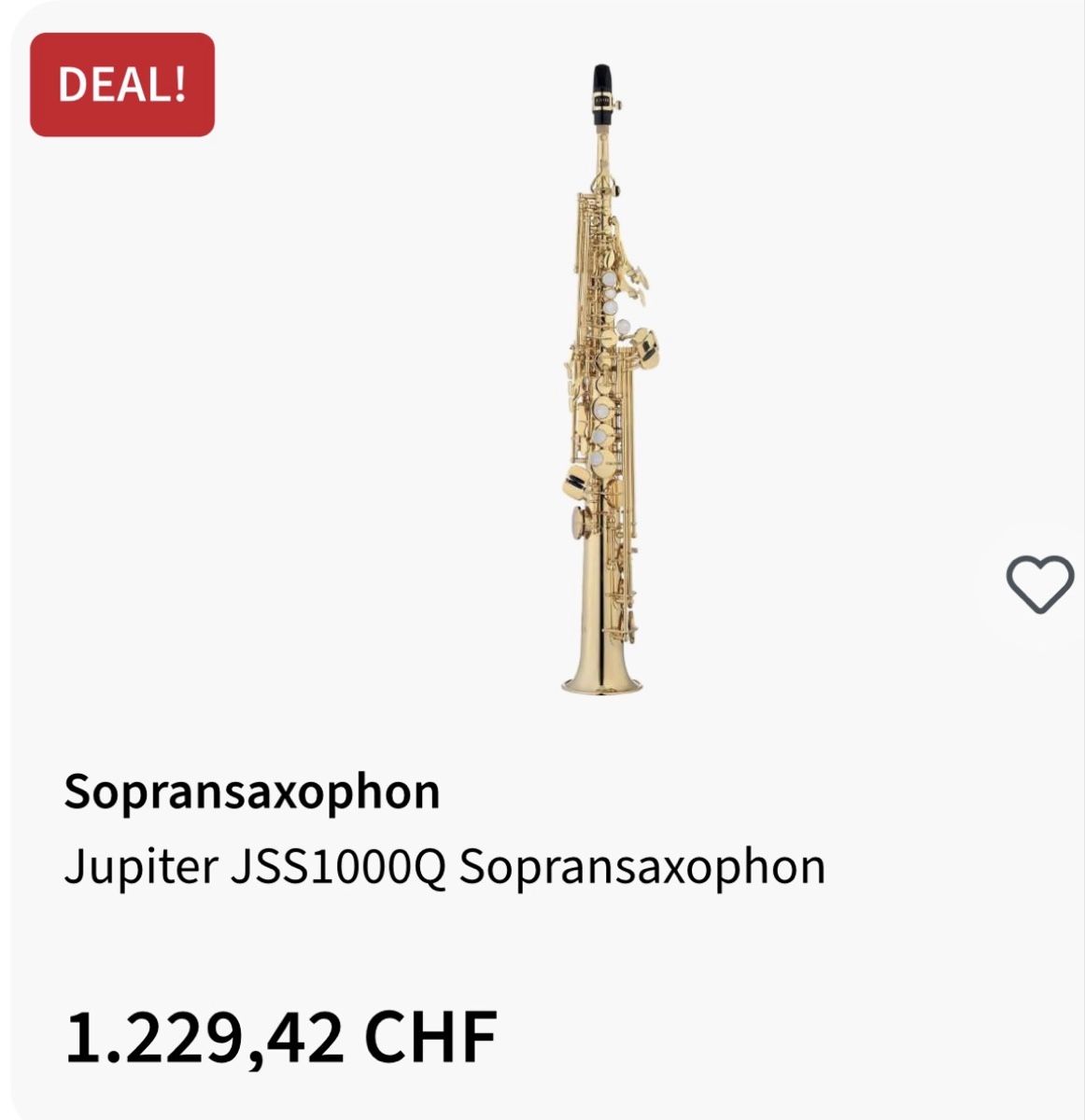 Strumenti musicali: Sopran Saxophon – Nuovo (secondo la descrizione) da Wiedlisbach venduto da G_Race_Nana 3
