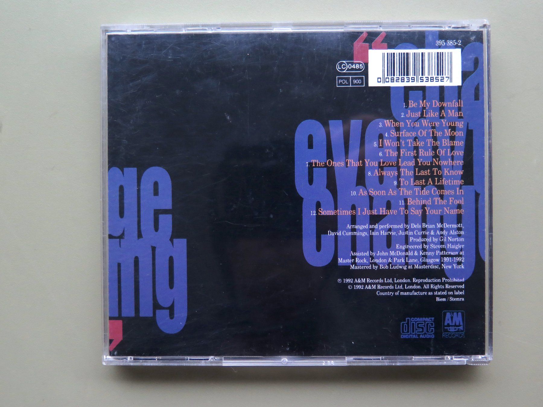 CD: (p) CD DEL AMITRI: Change everything, 1992 – Usato da Bern venduto da Balzamico 1