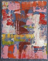 Gemälde Abstrakt Bunt handmade 40×50