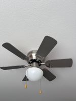 Deckenventilator mit Beleuchtung, silberfarben, 5 Flügel