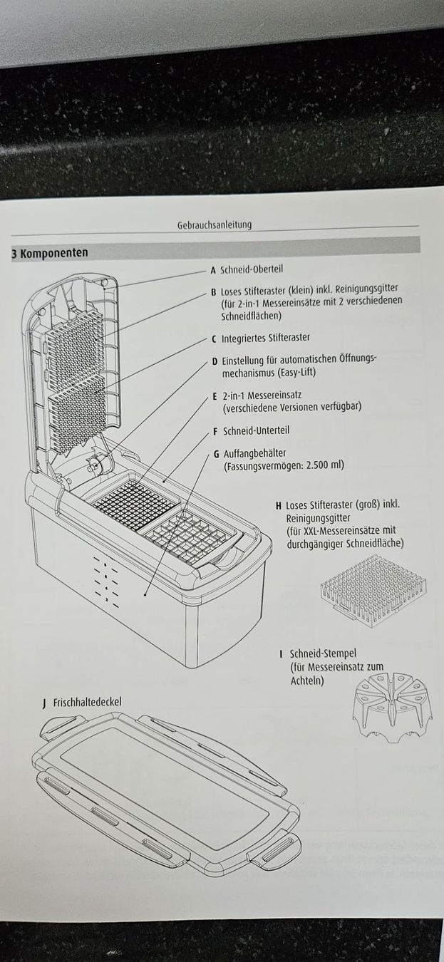 Elettrodomestici da cucina: Nicer Dicer - Das Original 13-Teilig / Mintgrün – Usato da Zweidlen venduto da Shubli 5