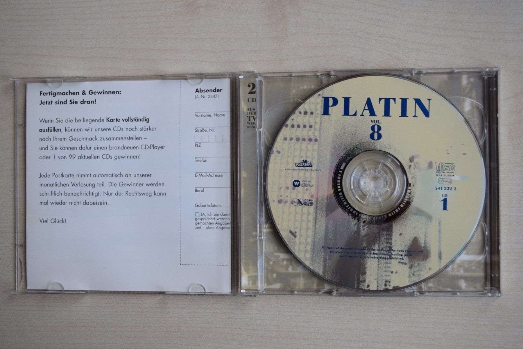 CD: PLATIN VOL.8 /2CDs (359) – Usato da Reutigen venduto da DONDON55 4