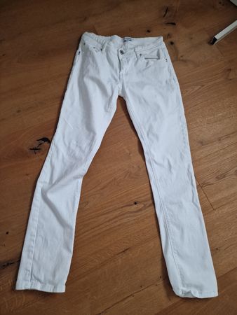 Sommerliche weisse Jeans, Gr. 38, neuwertig für Damen