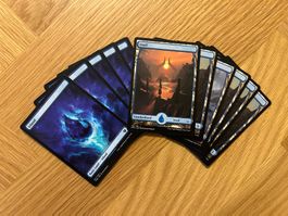 Magic the Gathering Full Art Mana Island / Insel 12stk