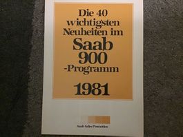Saab 900 Programm 1981 Verkaufsprospekt
