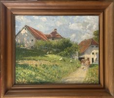 Walter Racine (1866-1943) - Pomeriggio di agosto, Vallese