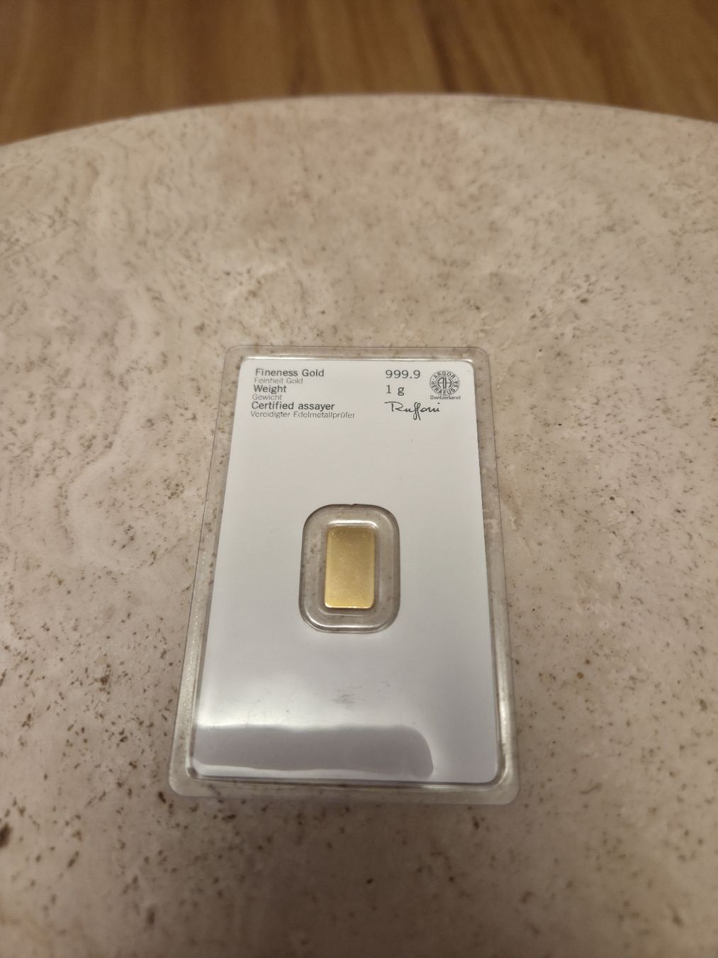 Métaux précieux: Heraeus Goldbarren 1g 999.9 neu – Neuf (Voir description) à Gossau SG par Smoki 2