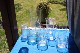 Glasvasen diverse 9 stk