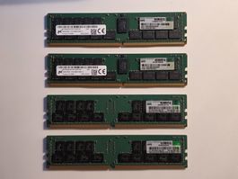 4x HPE 32GB 2Rx4 PC4-2666V RDIMM Modul
