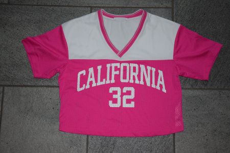 Damen Crop Football T-shirt gr. XS - California