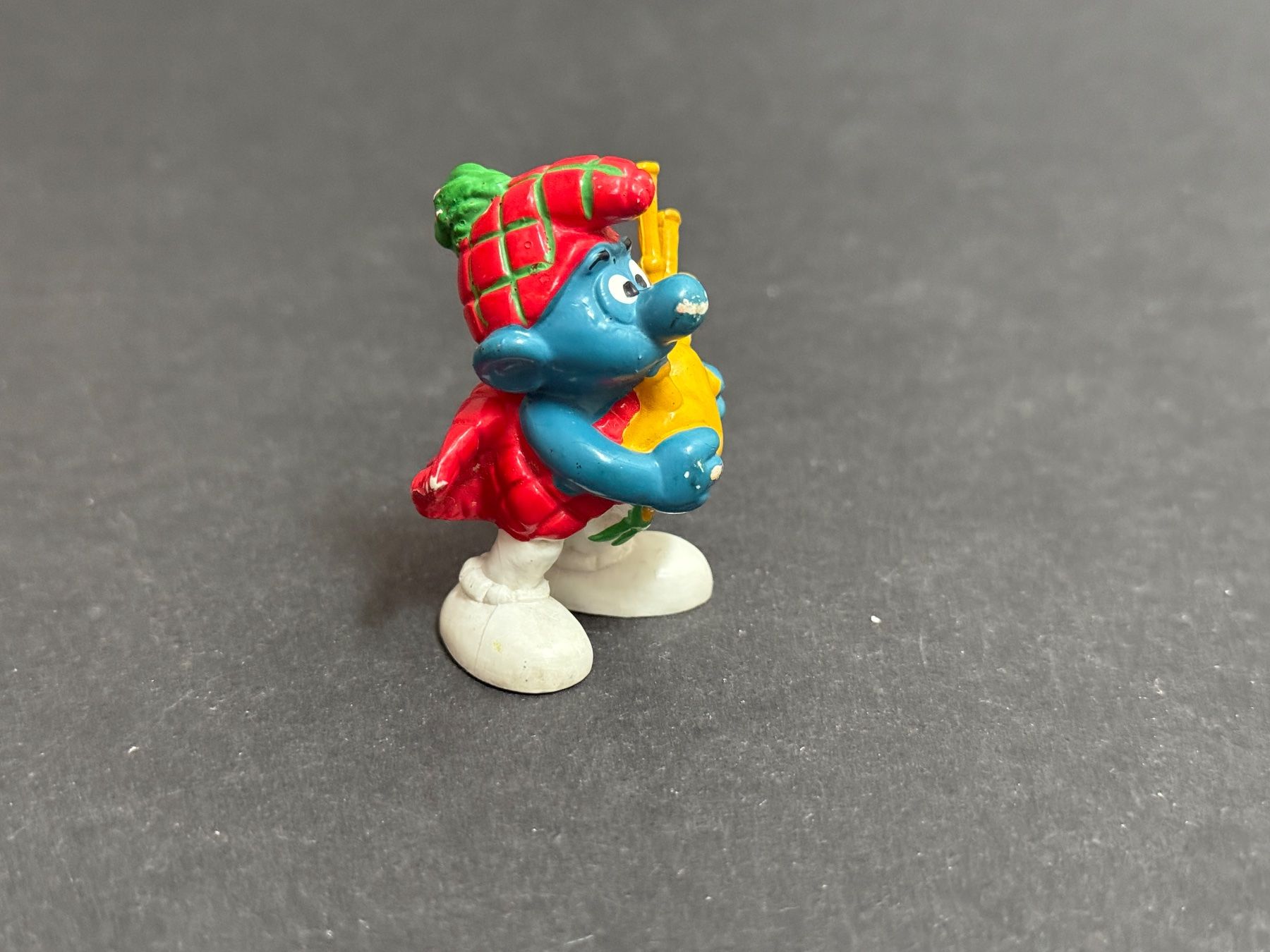 Bullyland Statuette: Schlumpf Dudelsack Bullyland – Usato da Ennetbaden venduto da mapa05 2