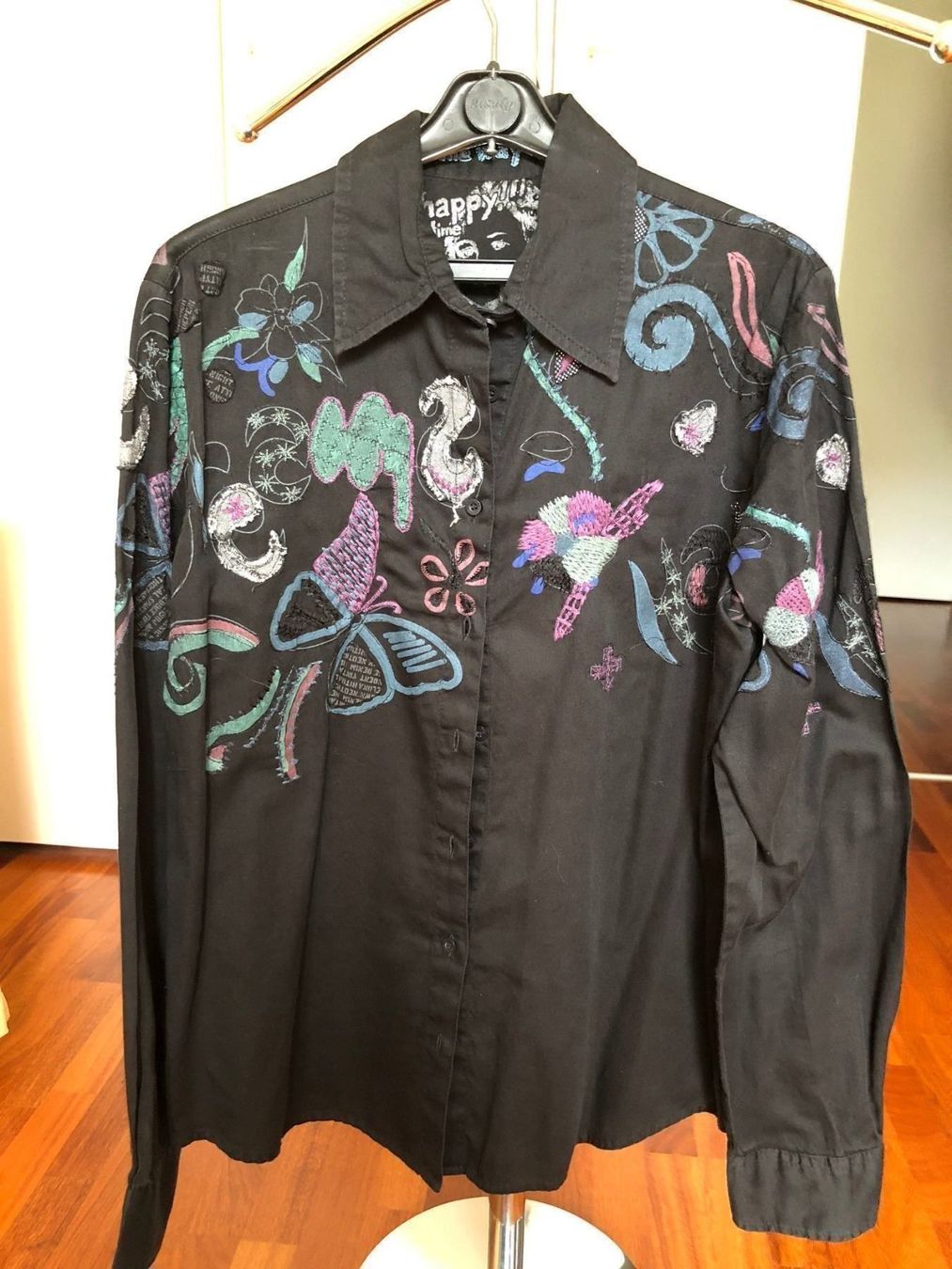Camicette: Chemisier noir DESIGUAL – Usato da OBERENGSTRINGEN venduto da Lolo6316