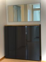 Spiegelschrank mit Unterschrank, grau, Top Zustand!