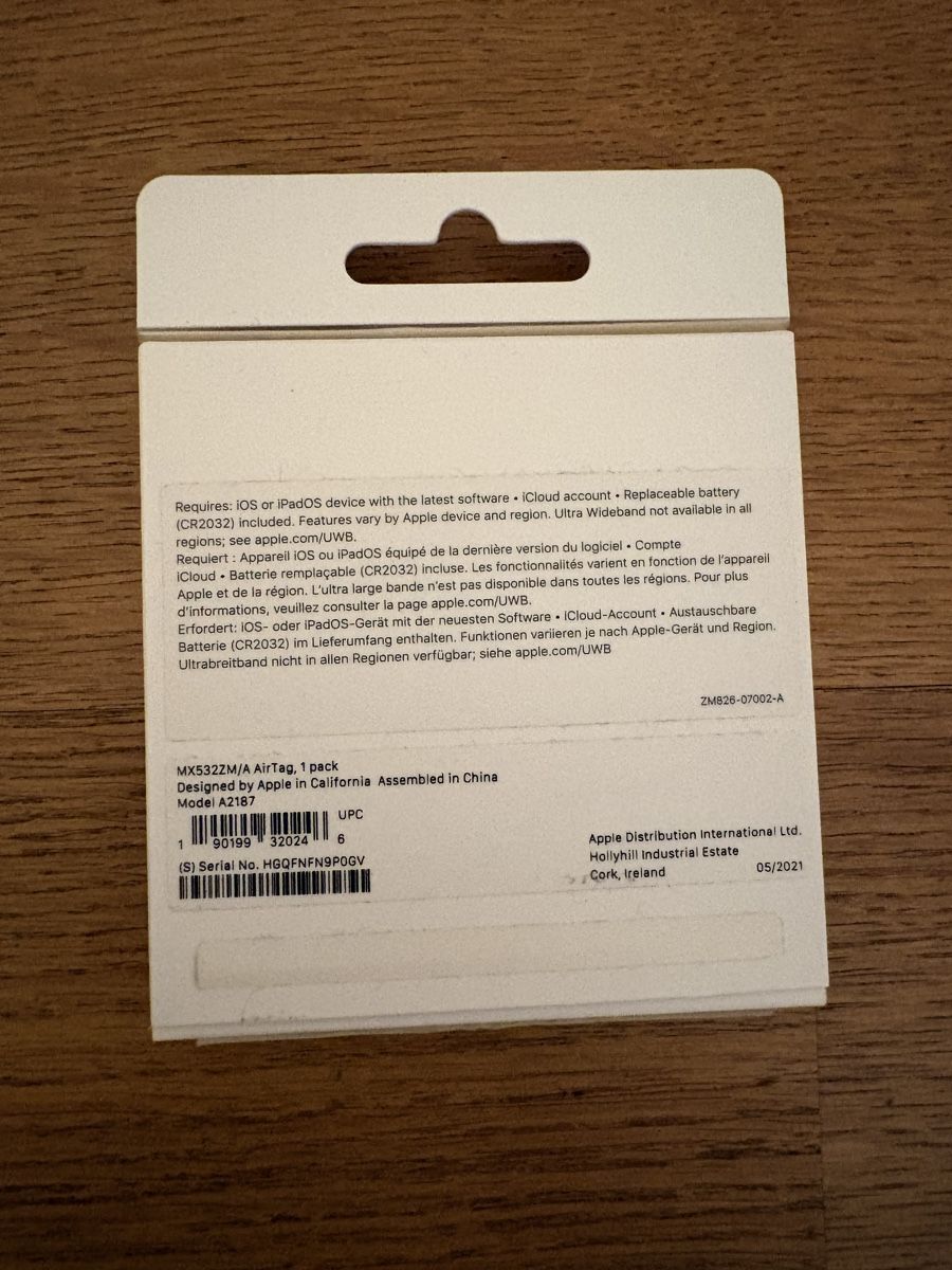 Apple Telefoni cellulari / Smartphones: Apple AirTag – Nuovo (secondo la descrizione) da Lohn-Ammannsegg venduto da lei_chm8 1