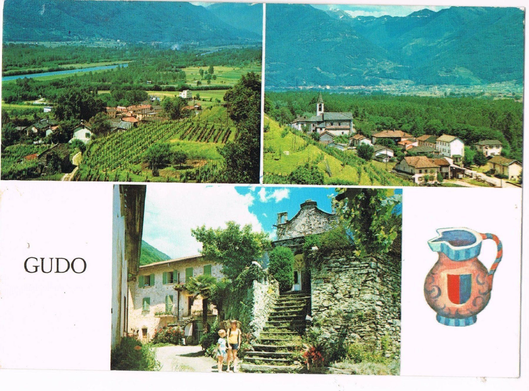 Cartoline postali: GUDO (TI), 3-Bilder-AK – Usato da Buchs AG venduto da Baerfisch