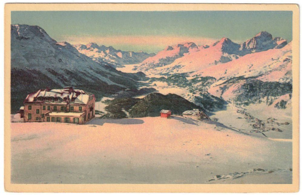 Cartoline postali: St. Moritz - Standseilbahn Muottas Muragl Bergstation – Usato da Binningen venduto da Mountainrider