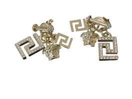 Versace Ohrringe, champagnerfarbig, neuwertig