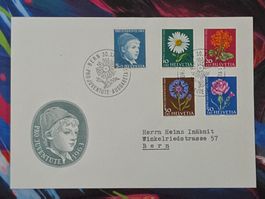 CL28 Enveloppe + Timbre Suisse 1963