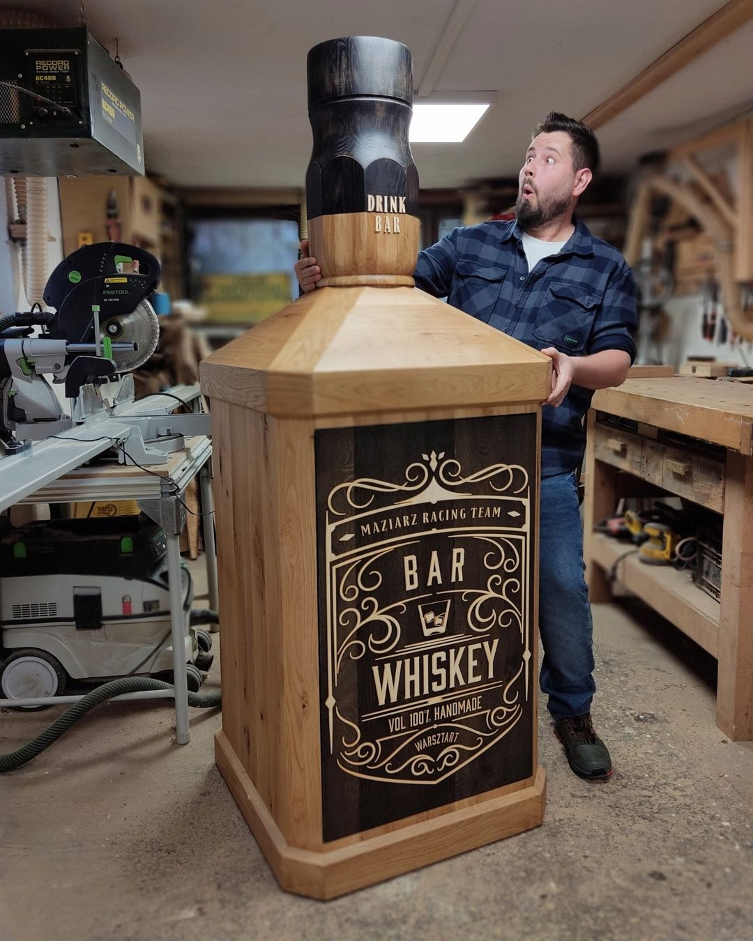 Tutte le decorazioni: Mega gross Whiskyflasche – Premium Bar - Eiche – Nuovo e nell'imballaggio originale da Grenchen venduto da inf_h9fb 2